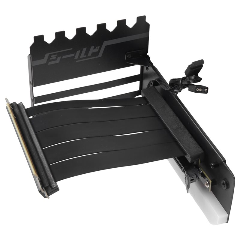 Pcie 4.0 X16 Riser Cable 90 Degree - PCI-E 4.0 X16 ライザーケーブル付き、効率的な垂直GPUマウントブラケット、ビデオカードサポートキット、90度右角