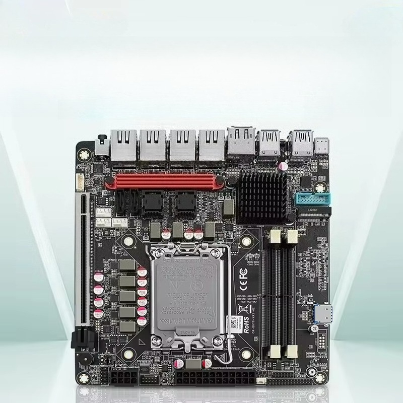 Lga 1700 Ddr5 Itx Motherboard - インテルVPro Q670 NASマザーボード 最大6*NVMe 6*SATA3.0 第12/13/14世代