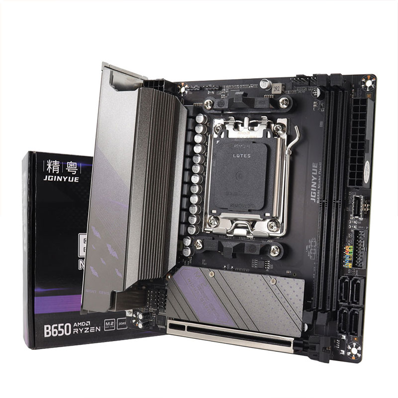 B650 Itx Motherboard Wifi - JGINYUE AM5マザーボードは、AMD Ryzen 7000シリーズCPUプロセッサ、DDR5デュアルチャンネルメモリRAM、ITX B650i Night