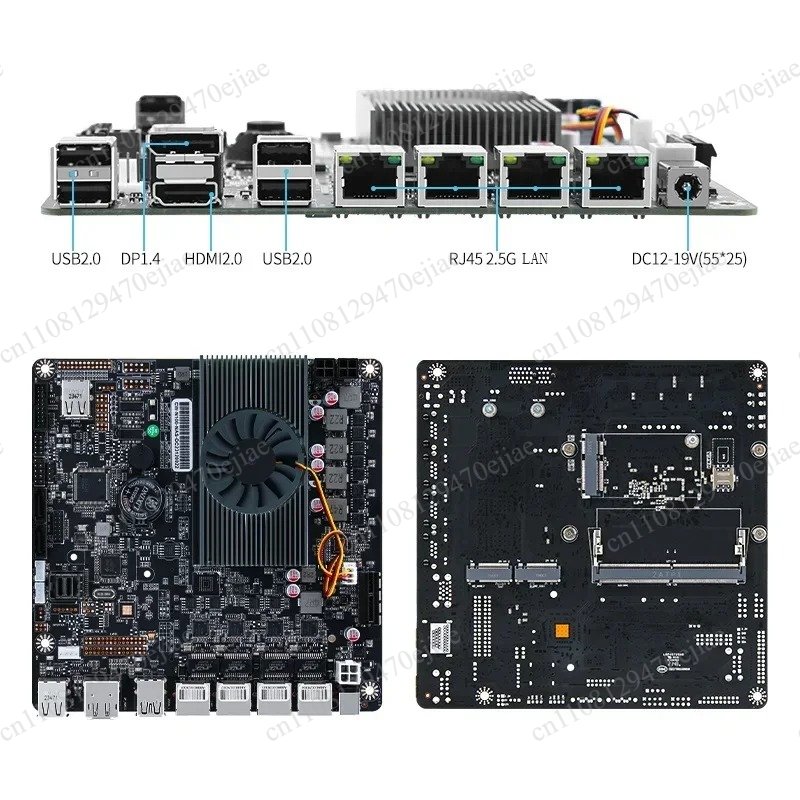 Nas Motherboard N100 6 Sata - N100 6ベイNASマザーボード、Mini ITX、4x 2.5G Intel i226-V