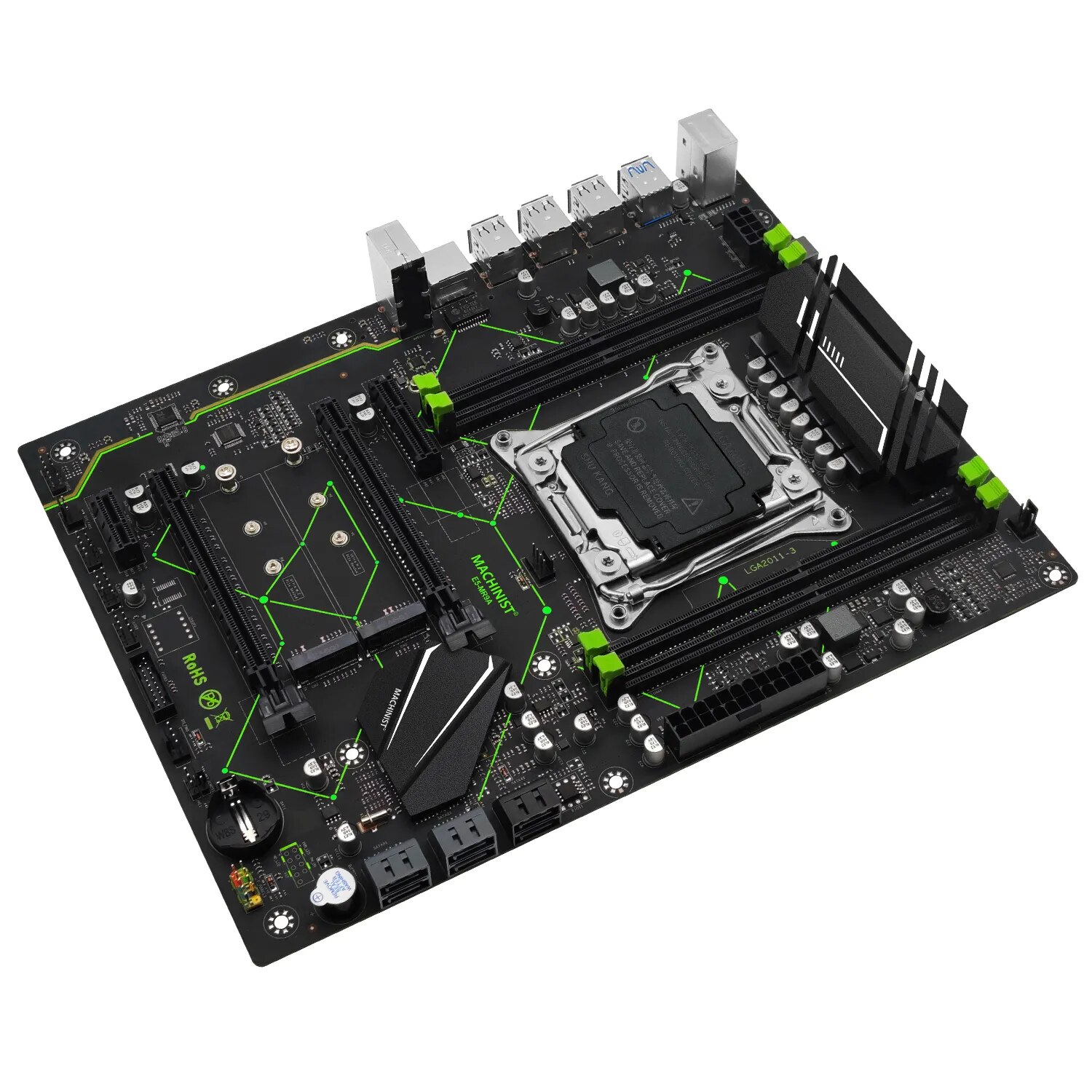 MACHINIST E5 MR9A V1.0 X99マザーボ - X99 Dual Cpu Motherboard Combo のレビューと価格
