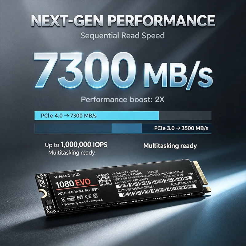 M.2 NVMe PCIe 4.0 SSD 1080 EVO - M.2 Nvme 4Tb Pcie 4.0 Ssd のレビューと価格